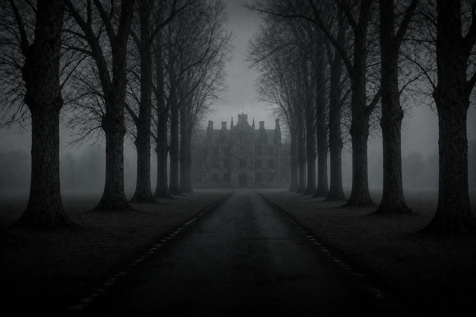 Dark estate landscape